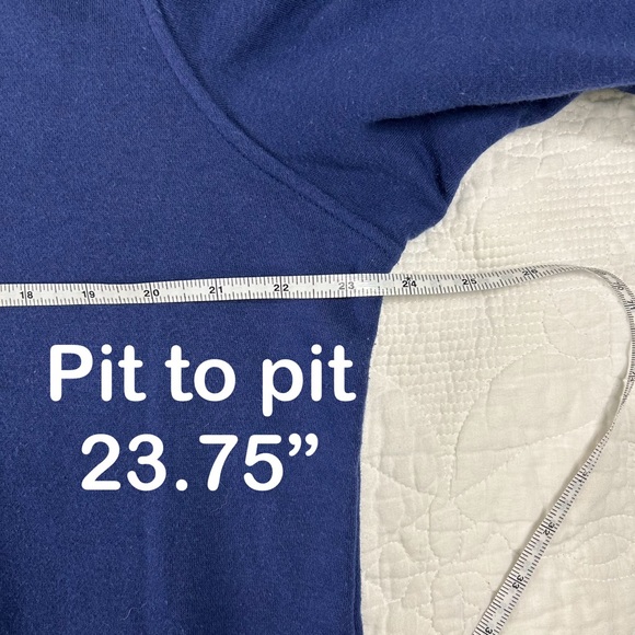 Women’s Rebecca Malone Petite Navy Woodland Creatures Sweatshirt Size Petite Lg - Picture 8 of 8